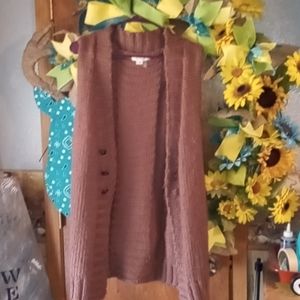 Sweater vest s-m brown  very cozy